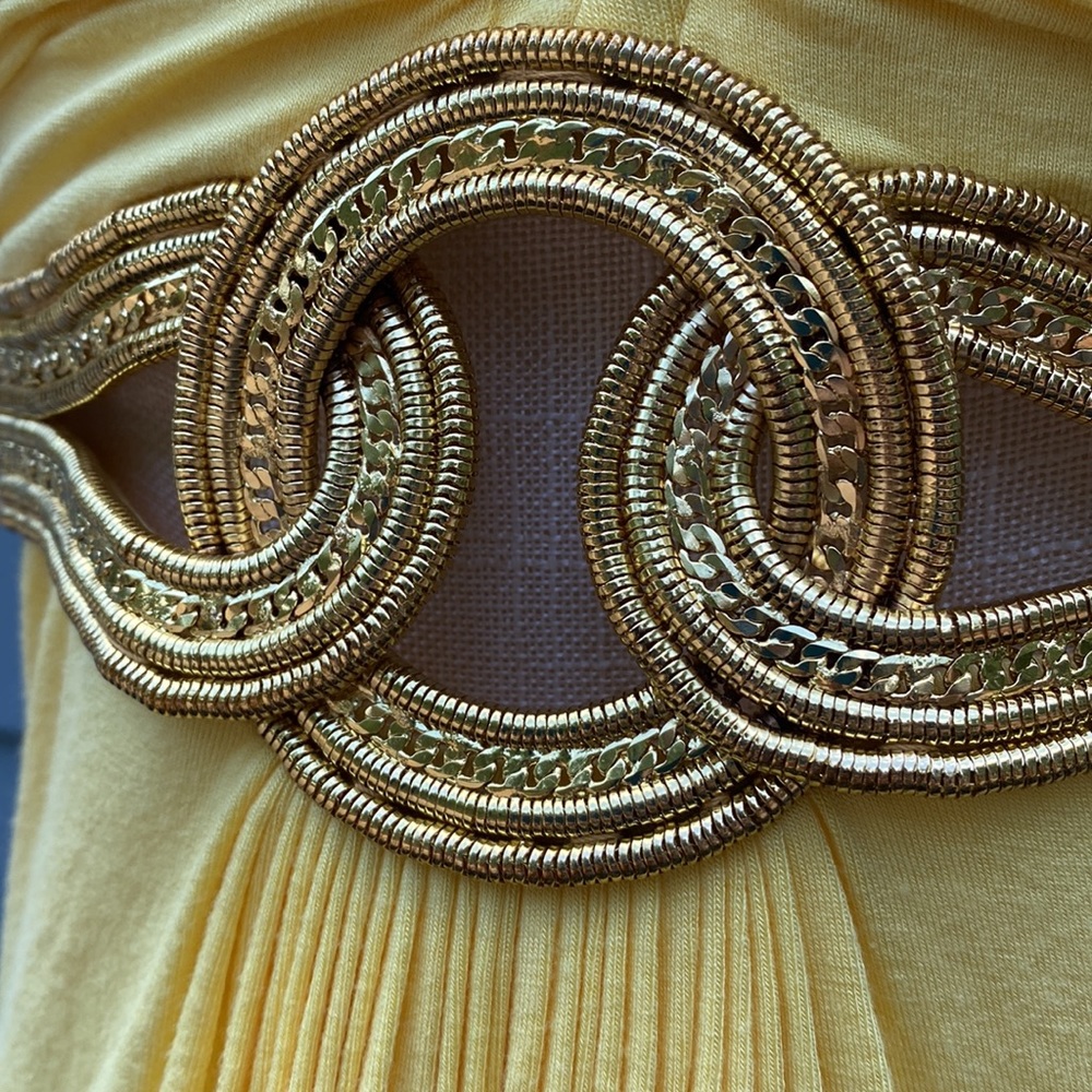 Sky brand yellow embellished strapless maxi dress - Picture 4 of 10